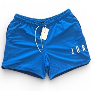 NIKE AIR JORDAN Jumpman Mesh Shorts Mens Basketball Athletic Blue DV7742 NWT XL